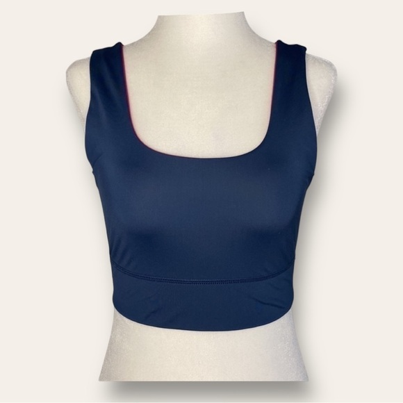 Fabletics Soprts Bra Reversible Pink and Navy Sz S - Picture 3 of 16